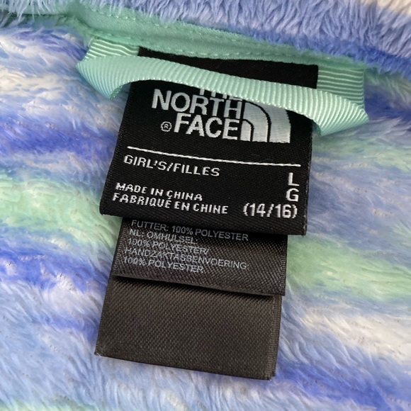 The North Face Osolita Jacket Grapemist Blue Wavy Stripe Size Large 14-16 - Picture 4 of 6